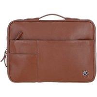 Brampton London 'Minimalist' Real Leather Organizer with Laptop Compartment in Tan