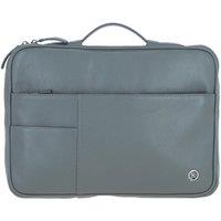 Brampton London 'Minimalist' Real Leather Organizer with Laptop Compartment in Grey