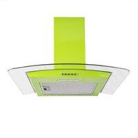 SIA 60cm Green Curved Glass Chimney Cooker Hood Extractor Fan - CGH60GN