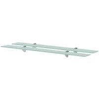 Berkfield Home Floating Shelves 2 pcs Glass 90x20 cm 8 mm in Clear