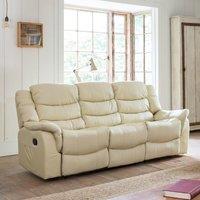Artemis Home Almeira 3 Seat Recliner Sofa in Cream