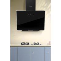 COMFEE 60cm Angled Cooker Hood Touch Screen Wall Mounted Range Hood Extractor with LED