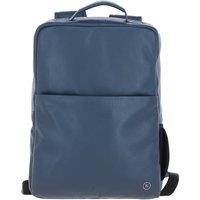 Brampton London 'Explorer' Real Leather Backpack in Navy