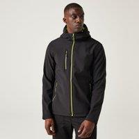 Regatta Men's Navigate' Hooded Softshell Jacket in Lime | Size: 3XL
