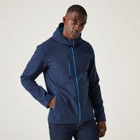Regatta Men's Navigate' Hooded Softshell Jacket in Mid Navy | Size: 2XL
