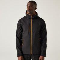 Regatta Men's Navigate' Hooded Softshell Jacket in Orange | Size: 2XL