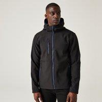 Regatta Men's Navigate' Hooded Softshell Jacket in Blue | Size: XL