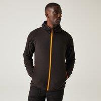 Regatta Men's Navigate' Full Zip Hooded Fleece in Orange | Size: Small