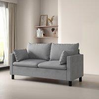 MCC Direct CozyWell Large Sofa Plush Padded Settee - Laura in Grey | Size: 1 Pack