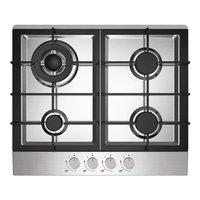 Statesman 4 Burner Gas Hob, Cooker Cooktop, 60 cm in Silver