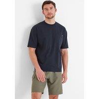 TOG24 Men's 'Denva' Premium Heavyweight 100% Cotton Jersey T-Shirt in Dark Indigo | Size: 2XL