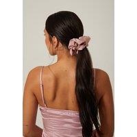 Madein Women's Pink Soft Scrunchie