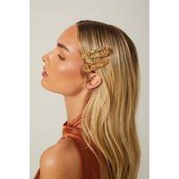Madein Women's Two Pack Glitter Hair Slides