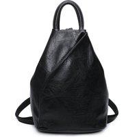 Fontanella Fashion Women's Kira PU Convertible Backpack in Black