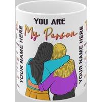 Simply Stunning Mugs Handcrafted Personalized Bestie Mug Set - Perfect Valentine's Gift in White