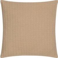 Yard Hush Stitched 100% Cotton Cushion in Taupe | Size: 45 cm x 45 cm