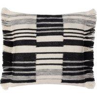 HOEM Torode Woven Cushion in Black | Size: 45 cm x 45 cm