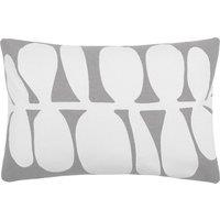 Voyage Maison Guava Floral 100% Cotton Cushion in Charcoal | Size: 40 cm x 60 cm