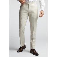 Alex Men's Linen Tailored Fit Suit Trousers in Navy | Size: 48R