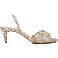 Dune London Women's Wide Fit 'Mariko' Sandals in Gold | Size: 3