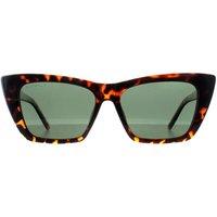 montana Women's Cat Eye Shiny Turtle G15 Polarized MP64 in Brown