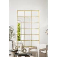 MirrorOutlet Gold Modern Window Leaner / Wall Mirror 79" X 47" 200CM X 120CM | Size: 1 Pack