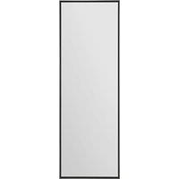MirrorOutlet Black Aluminium Edged Wall Leaner Mirror 47" X 16" (120 X 40CM) | Size: 1 Pack
