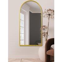MirrorOutlet Gold Framed Arched Leaner/Wall Mirror 55 X 27.5 (140CM X 70CM) | Size: 1 Pack