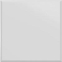 MirrorOutlet All Glass Modern Bevelled Square Wall Mirror 24" X 24" (60x60CM) in Silver | Size: 1 Pack