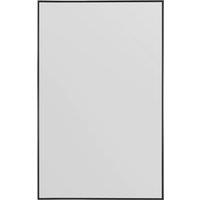 MirrorOutlet Black Aluminium Edged Wall Leaner Mirror 68" X 43" (174 X 110CM) | Size: 1 Pack