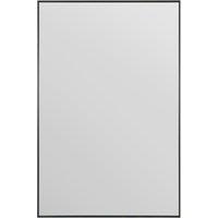 MirrorOutlet Black Aluminium Edged Wall Mirror 47" X 31" 120 X 80CM | Size: 1 Pack