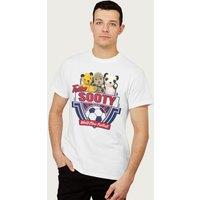 Sooty Men's Team World Class Football England Euro Football T-Shirt in White | Size: Medium