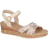 Cipriata Women's Sarina Metallic Sandals in Beige | Size: 7