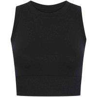 Tombo Women's Cropped Tank Top in Black | Size: XS/S