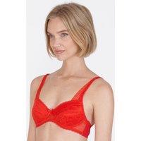 Little Women Women's 'Millie' High Apex Non-Wired Medium Removable Padding Bra in Red | Size: 42AAA