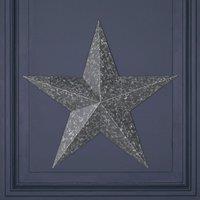 Glasstone Large Metal Decorative Wall Star in Grey