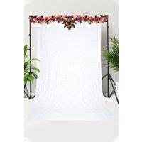 Neel Blue Shiny Sequin Backdrop Glitter Curtain - 4x9FT in White