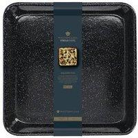 MasterClass Professional Vitreous Enamel Square Bake Pan 23x4cm, Sleeved in Black | Size: 23x4 cm