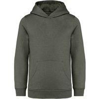 Native Spirit Plain Black Hoodie in Khaki | Size: 4-6 Years
