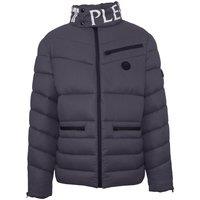 Padded Bold Logo Grey Jacket