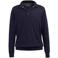 Brook Taverner Men's Copenhagen Quarter Zip Jumper in Navy | Size: Small