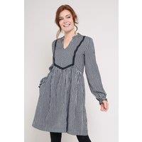 Nomads Clothing Women's Cotton Gathered Tunic Dress in Black | Size: 12