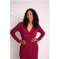 Nomads Clothing Women's Plain Pin Tuck Tunic Dress in Burgundy | Size: 8