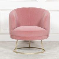 Glasstone Deco Pink Armchair in Grey