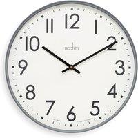 Acctim Ashridge Large Wall Clock Quartz Contemporary Statement 50cm in Dark Grey