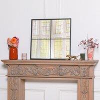 Glasstone Black Metal 60cm Window Mirror