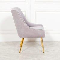 Glasstone Grey Velvet Chair