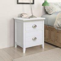 Berkfield Home Nightstand 2 pcs with 2 Drawers White