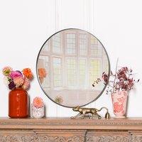 Glasstone 50cm Black Round Wall Mirror