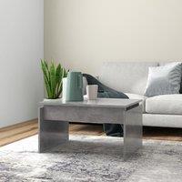 Coffee Table Concrete Grey 68x50x38 cm Engineered Wood